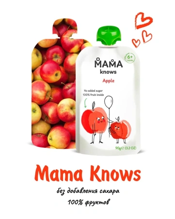 MAMA knows яблоко 90гр